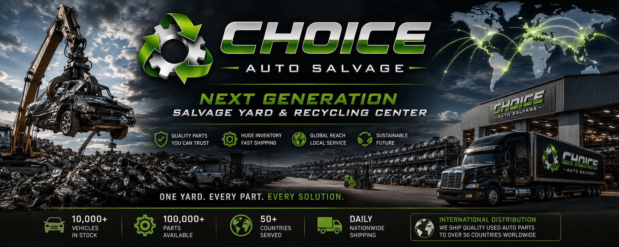 Choice Auto Salvage yard and facility